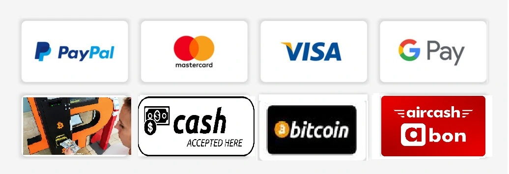 Mi prihvatamo i uplate u BitCoin, PayPal, Gotovinu, kartice... - Saznaj kako platiti OVDJE!